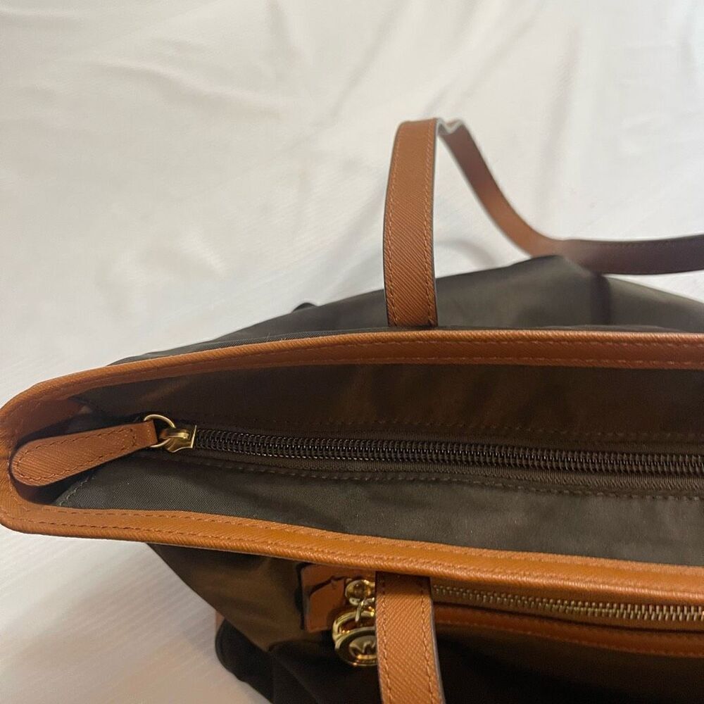 Michael Kors Brown Nylon Kempton Tote Purse - Picture 10 of 10